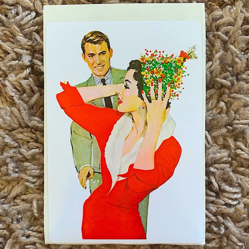 6/$12🎄 Vintage Christmas Postcard Sticker